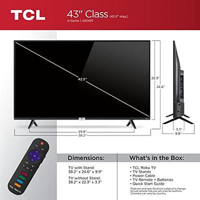 TCL 43 Class FHD (1080P) Roku Smart LED TV (43S305) 