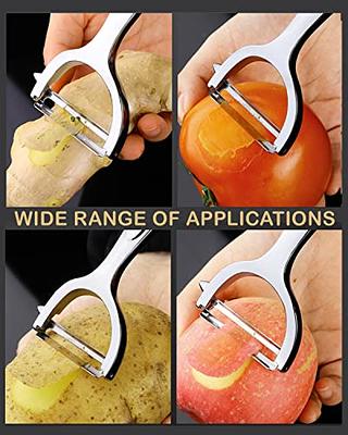 Vegetable Peeler, Peeler, Stainless Steel Multifunctional peeler,  Double-Sided Blade Vegetable Cutter and Fruit Slicer, Potato Peelers, Y  Peeler for