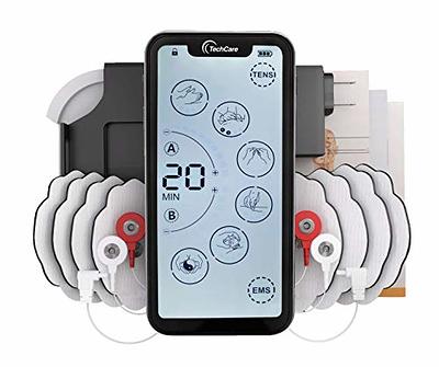 Stimease TENS Unit Muscle Stimulator,24 Modes Dual Channel Rechargeable  TENS EMS Device Electric Massager Physical Therapy Equipment for Body Pain