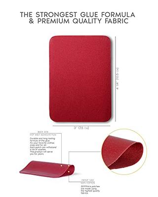 ZEFFFKA 9 Packages Premium Quality Fabric Iron-on Patches Inside & Outside  Strongest Glue 100% Cotton Red Green Blue Brown Repair Decorating Kit 12  Pieces Size 3 by 4-1/4 (7.5 cm x 10.5 cm) - Yahoo Shopping