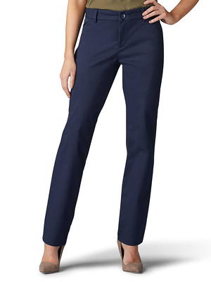 Lee Women's Comfort Waist Knit Straight Leg Pant 