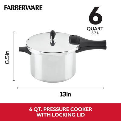 Farberware 6-Quart Aluminum Stovetop Pressure Cooker, 15 PSI - Yahoo  Shopping