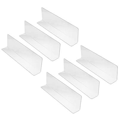 Fixwal 12pcs Shelf Dividers for Closet Organization Acrylic Shelf