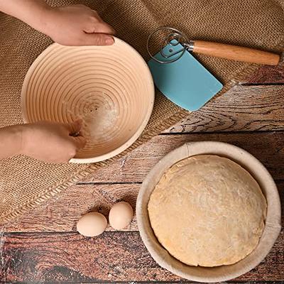 Bread Banneton Proofing Basket,Round 9 inch Sourdough Starter Kit,Sourdough  Bread Baskets proofing Baking,Bread Making Supplies Tools for Making