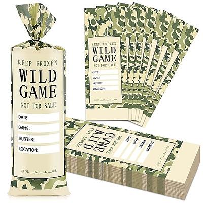 120 Pack Wild Game Bags for Freezer Storage 1lb - Meat Bags for Your