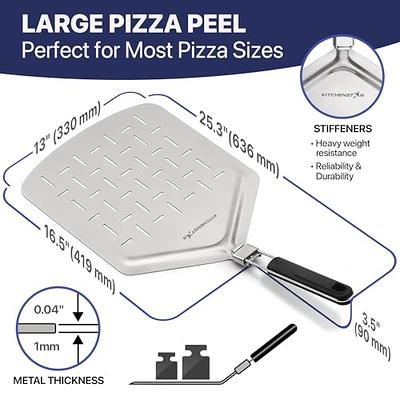 Destinymd Pizza Pan With Holes, 2 Pack Carbon Steel Perforated Non-Stick  Tray Tool Crispy 12inch Round for Home Kitchen, Dark Gray