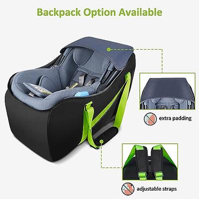 YOREPEK Car Seat Travel Bag, Padded Car SEATS Backpack, Large Durable Carseat Carrier Bag, Airport Gate Check Bag, Infant Seat Travel Bag with Padded