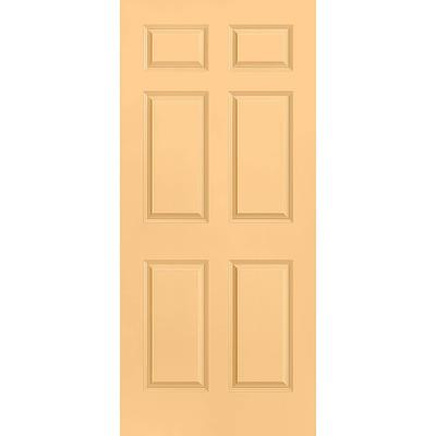 Masonite Traditional 30-in x 80-in 6-panel Solid Core Molded Composite Slab  Door in the Slab Doors department at