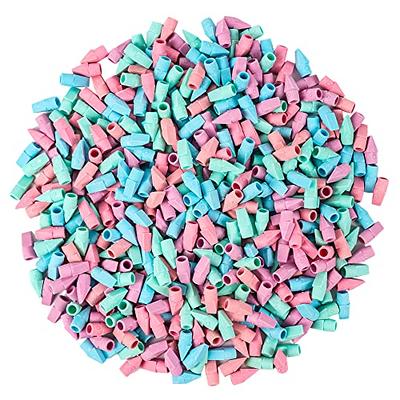 PRALB 400PCS Pencil Top Eraser Bulk Caps for Pencils,Chisel Shape Erasers  Toppers Assorted Colors for Party Favors Games Prizes, Pencil Top Erasers