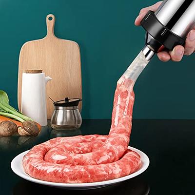 Dyna-Living Manual Meat Grinder Stainless Steel Hand Crank Meat Grinder  Sausage Stuffer Filler Beef Grinder Hand Meat Processor Grinding Machine  for