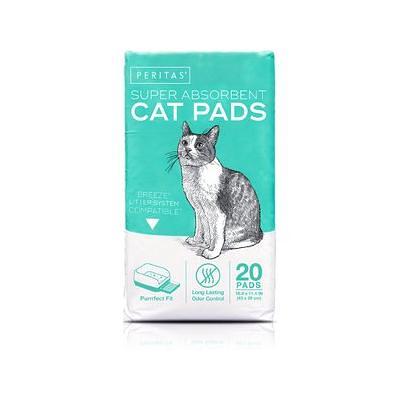Petlinks Purr-fect Paws Cat Litter Mat Blue Medium