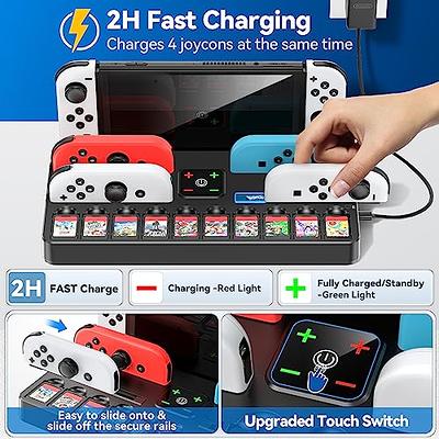 Switch Docking Station for TV and Joycon Controller Charger Compatible with  Nintendo Switch, Switch Game Accessories support 4k HD Video 1080P, Switch  Charging Dock Station with 10 Game Slots - Yahoo Shopping