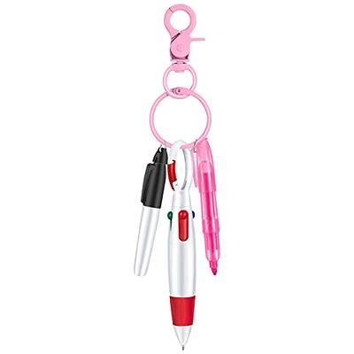 Heart Glitter Badge Reel Pen Kit Mini Highlighter Permanent Marker