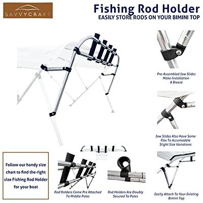  Blue Aluminium Fishing Rod Holder, 3 Link Vertical