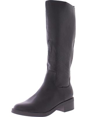 Womens Round Toe Riding Boot Knee-High Boots - Yahoo Shopping