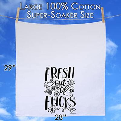 Fresh Out of Fucks - Funny Kitchen Towels Decorative Dish Towels with  Sayings, Funny Housewarming Kitchen Gifts - Multi-Use Cute Kitchen Towels -  Funny Gifts for Women - Yahoo Shopping