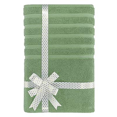 American Soft Linen 100% Turkish Cotton 6 Piece Towel Set - Sage Green