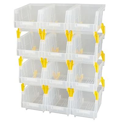 AERCANA Plastic Stackable Storage Bins Garage storage bins Clear Storage Bin  With Labels(Clear,7-4/5X 5-1/3X 4-1/3) - Yahoo Shopping