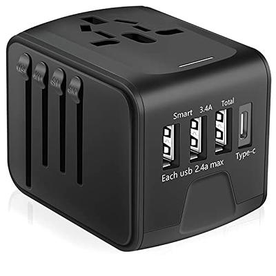 Travel Power Adapter, High Performance Universal UK EU AU to US Plug  Adapter Converter(2 Pack)