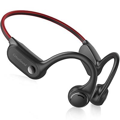 Bone Conduction Headphones Premium Open-Ear Wireless Bluetooth Sport  Headphones with Microphones, Sweatproof Waterproof Wireless Earphones for