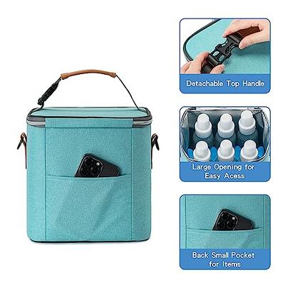 BABEYER Breastmilk Cooler Bag with Ice Pack Fits 6 Baby Bottles Up to 9  Ounce, Baby Bottle Bag with Shoulder Strap for Nursing Mom Daycare, Grey -  Yahoo Shopping