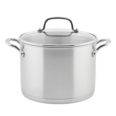 Mainstays Stainless Steel 20-Quart Stock Pot with Glass Lid