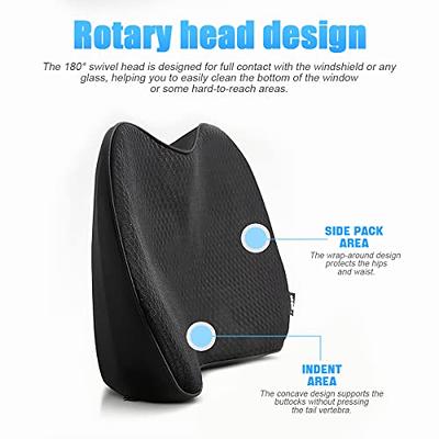 Memory Foam Car Seat Cushion Pad Sciatica & Lower Back Pain Relief For  Drivers