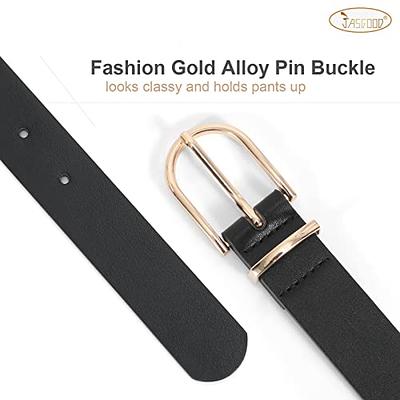 AWAYTR Rhinestone Buckle Belt for Women - PU Leather Plus Size Belts for  Jeans and Dress (Black/Brown,130cm) - Yahoo Shopping