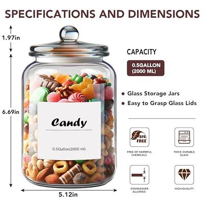 Glass Canisters with Airtight Lids, Half Gallon Glass Jars for Laundry Room  Organization, Clear Laundry Pods Container Laundry Jars for Detergent