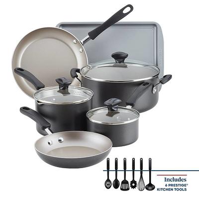 Farberware Classic Stainless Steel Cookware Pots and Pans Set,  15-Piece,50049,Silver