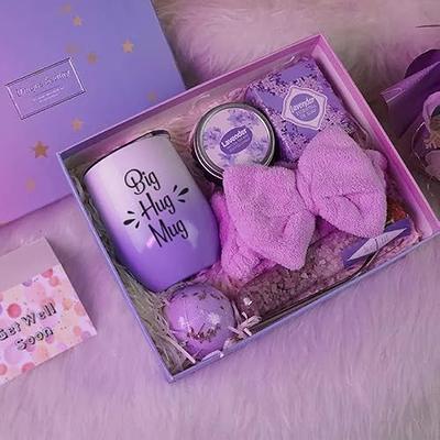 Lavender Get Well Soon Gift Basket, 13Pcs Thinking of You &  Wishing Speedy Recovery Get Well Gifts for Women After Surgery, Valentines  Day Gifts for Her Get Well soon Gifts for