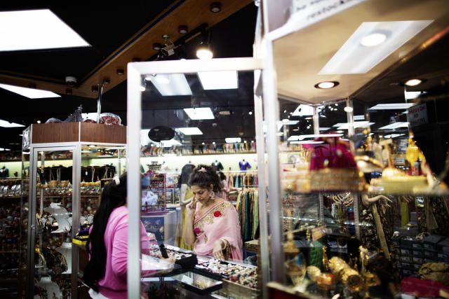 Sarika Johari at Sagar Exclusive, a store specializing in Indian clothing and jewelry, in Sunnyvale, Calif., Nov. 22, 2019. (Talia Herman/The New York Times).