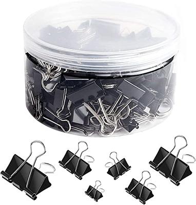 300 Pack Binder Clips Paper Clamps Assorted Sizes (Black), Jumbo, Large,  Medium, Small, Mini and Micro, 6 Sizes for Office, School and Home - Yahoo  Shopping