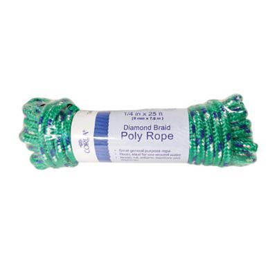 Ace 1/2 in. D X 50 ft. L Assorted Diamond Braided Polypropylene Rope - Ace  Hardware