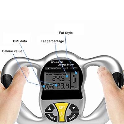 Handheld Body Fat Tester, Body Composition Analyzer, Body Fat Measuring  Instrument BMI Meter Fat Analyzer Body Fat Monitor Fat Measuring Device