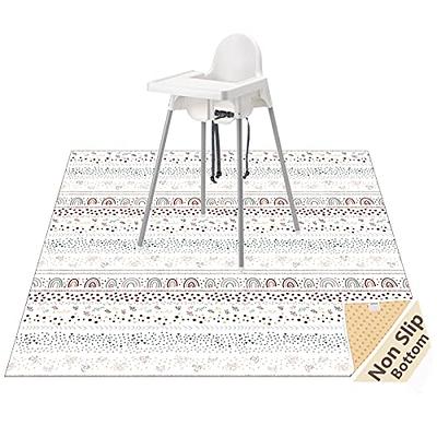 Splat Mat for Under High Chair/Arts/Crafts, WOMUMON 51 Waterproof