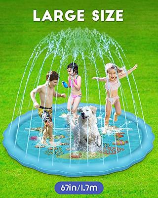 Pet Dog Splash Sprinkler Pad, Fountain Play Mat, Summer Outdoor Water Mat  Toys for Your Dog