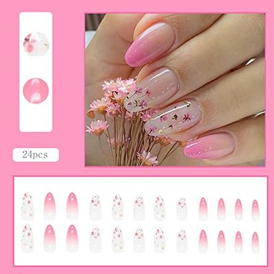 Cherry Blossom Press on Nails Glue on Nails Stick on Nails 