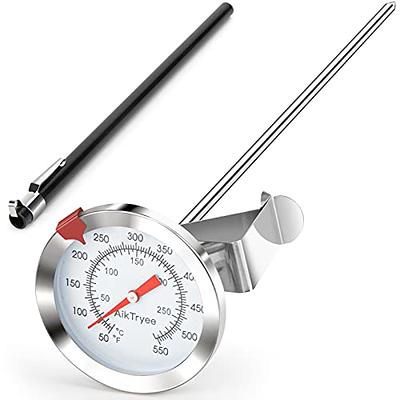 Oil Thermometer, Candy Thermometer - 8-Inch Instant Read Large Dial Oil  Thermometer for Frying Oil, BBQ Grilling, Cooking, Turkey (4 PCS)
