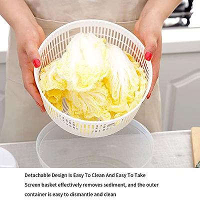 Salad Spinner Lettuce Vegetable Dryer Fruit Dehydrator Food Clean Drainer  Basket