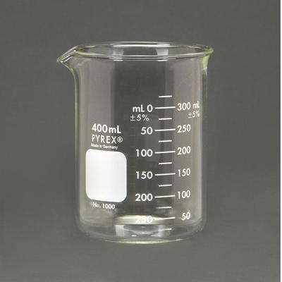 Beaker 100 ml Pyrex borosilicate glass low form 