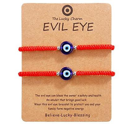 1 Red Evil Eye woman Bracelets STRING Kabbalah Lucky Charm