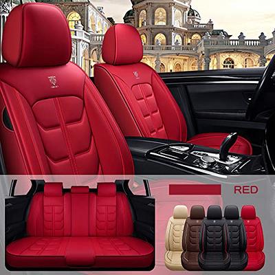 Zilituer Car Seat Covers for Honda Civic 2005-2023,PU Leather Waterproof  Cushion Cover,Vehicle Interior Accessories (Full Set) Red - Yahoo Shopping