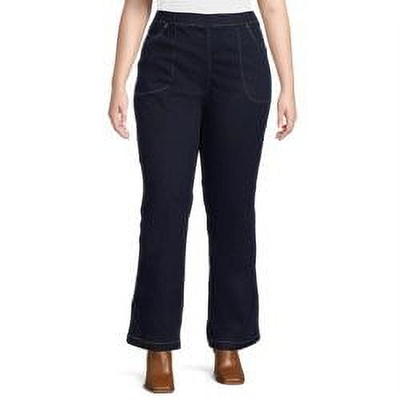 Terra & Sky Womens Pull-On Stretch Pants Plus Size 3XL (24W-26W