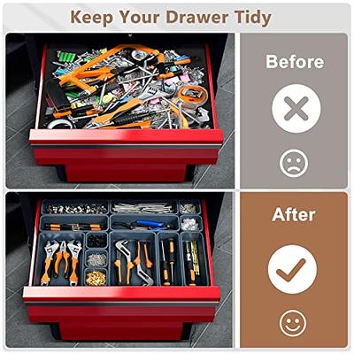 𝟯𝟮𝗣𝗖𝗦】A-LUGEI Tool Box Organizer Tray Divider Set, Desk