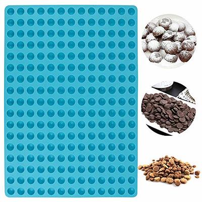 Webake Mini Round Silicone Molds, Semi Sphere Gummy Candy Chocolate Chip  Molds, Baking Mat Cooking Sheet For Pets, Dog Treat Pan, Small Dot Cake  Decoration, 221 Cavity (Blue-0.6 Inch) - Yahoo Shopping