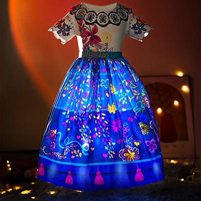 Encanto Dress Fairy Princess Dress Encanto Mirabel Costume Girls Cosplay, M