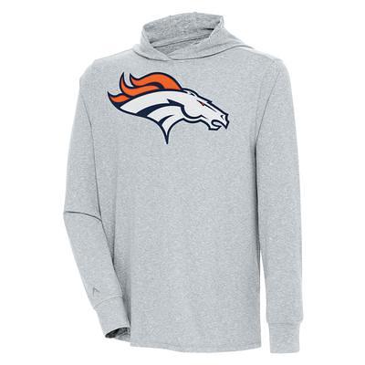 Denver Broncos Antigua Action Quarter-Zip Pullover Sweatshirt