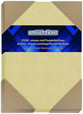 Jam Paper Parchment Cardstock, 8.5 x 11, 65 lb Antique Gold, 50 Sheets/Pack, Yellow