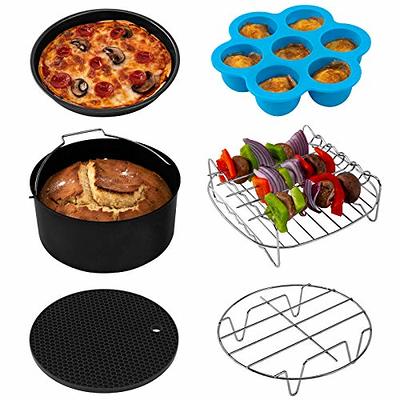 Air Fryer Paper Liners Disposable: 8 inch Max XL Large Cooker Air Fryer Disposable Paper Liners, 100pcs Oil Proof Parchment Sheets Round Basket Bowl